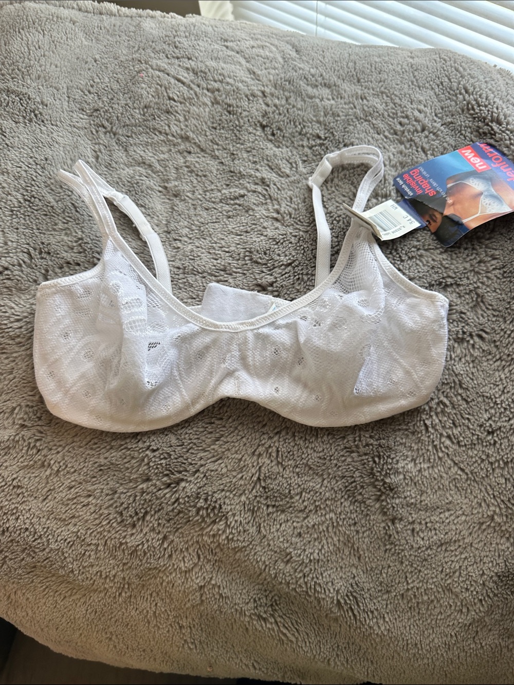 NET - Maidenform White Lace Unlined Underwire Bra